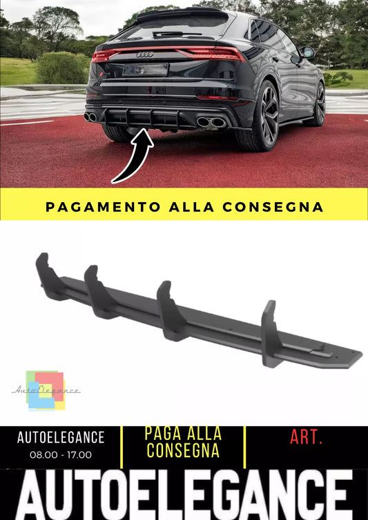 ⭐ Diffusore Posteriore Nero Farato Street Pro adatto per Audi SQ8 Mk1 ⭐