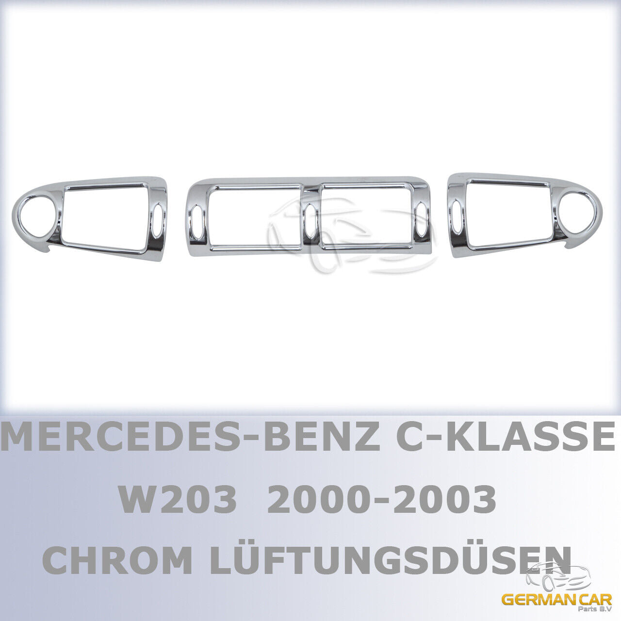 FOR MERCEDES BENZ W203 C-CLASS PEARL CHROME VENTILATION NOZZLES VENTILATION 