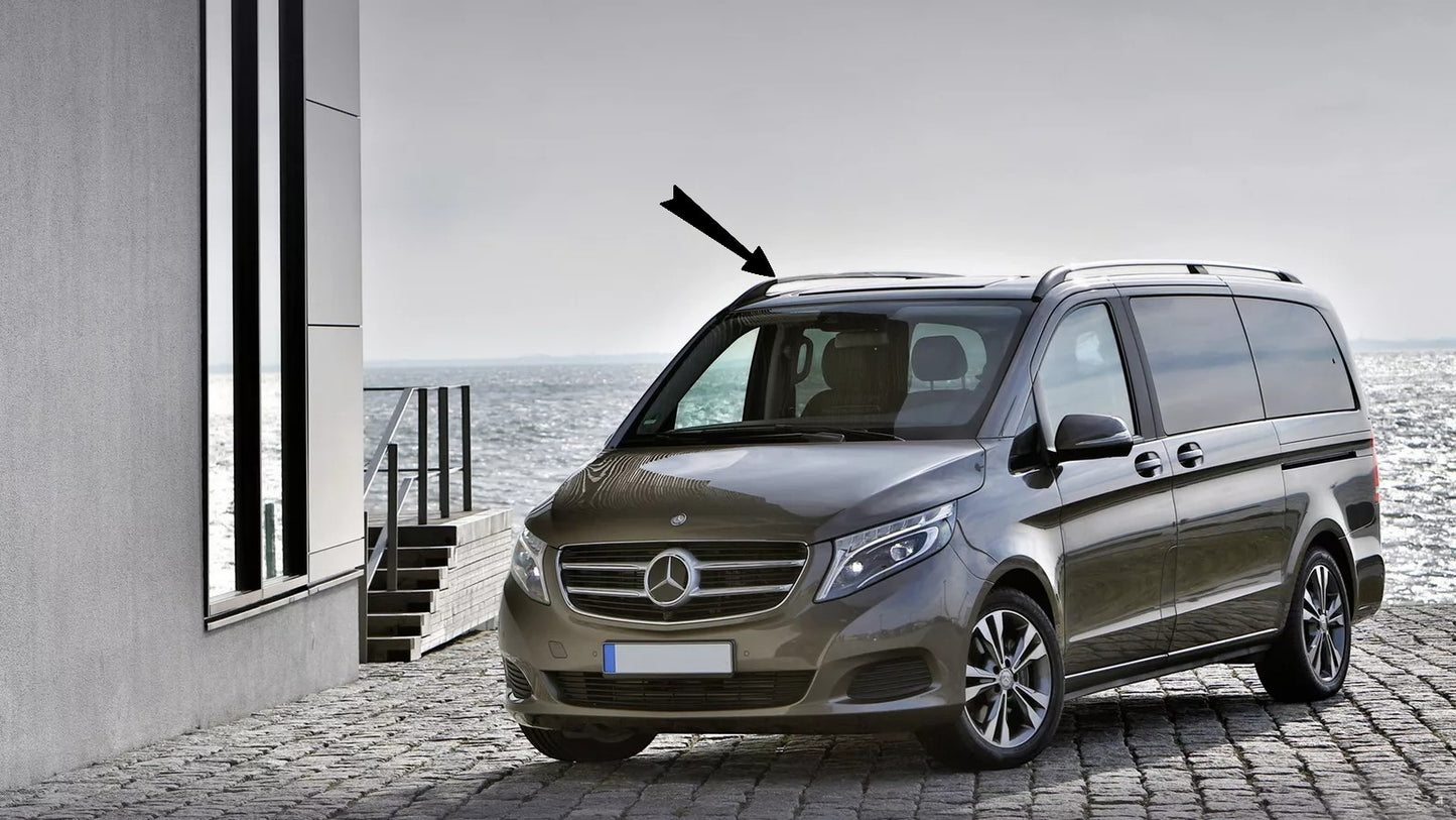 🤩Barre Tetto per Mercedes V W447 14+ Passo lungo LWB Alluminio Mancorrenti🤩