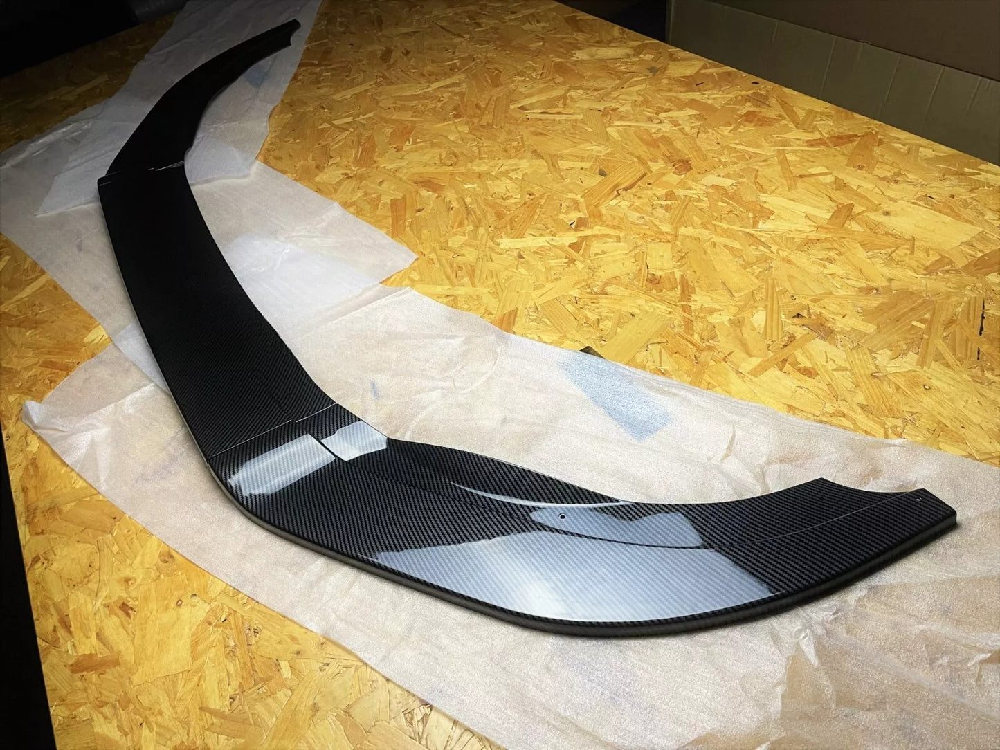 🤍Glossy Black Splitter Suitable for VW Golf MK8 GTI GTD R Line 2020+🤍