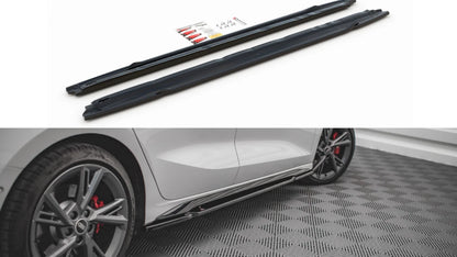 💕ART.2227   Sotto minigonne  adatto per  Audi S3 / A3 S Line 8Y  nero lucido 💕