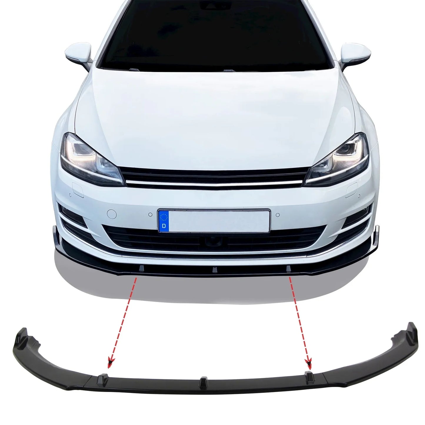 😊splitter anteriore adatto per VW Golf 7 2012-2019 con ABE😊