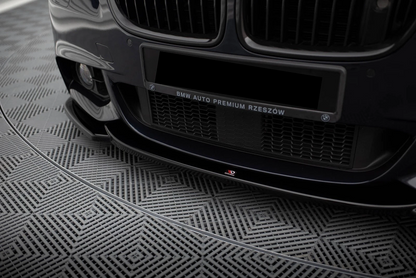 💫Street+ Splitter Anteriore V.4 adatto per BMW Serie 5 F10/F11 M-Pack Nero💫