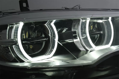 😎Fari LED Xenon Angel Eyes Cerchi 3D Double Halo per BMW X6 E71 08-12😎