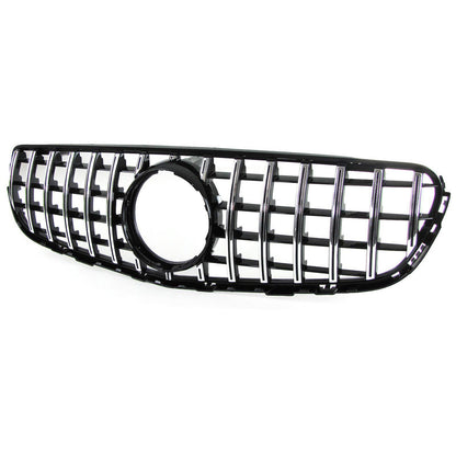 Griglia del radiatore sportiva nera cromata aftermarket compatibile con Mercedes GLC X253 Coupé C253 15-19