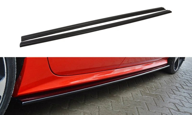 💕 Sotto minigonne  adatto per   Audi A7 S Line Facelift  nero lucido 💕
