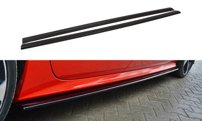 💕 Sotto minigonne  adatto per   Audi A7 S Line Facelift  nero lucido 💕