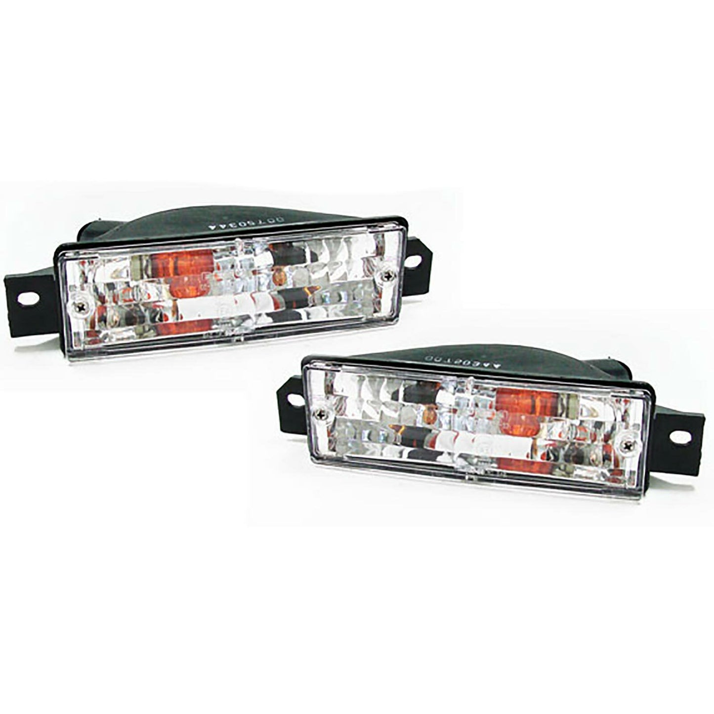 Indicatore di direzione in vetro trasparente bianco con luce fissa per BMW