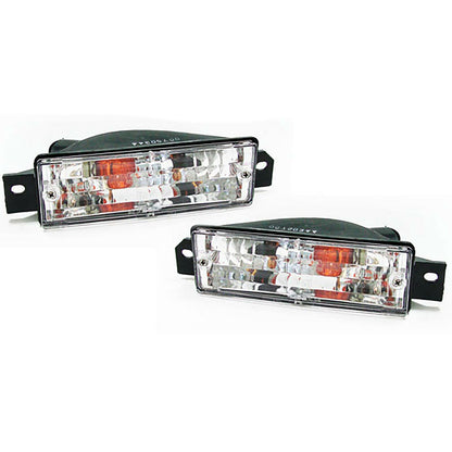 Indicatore di direzione in vetro trasparente bianco con luce fissa per BMW