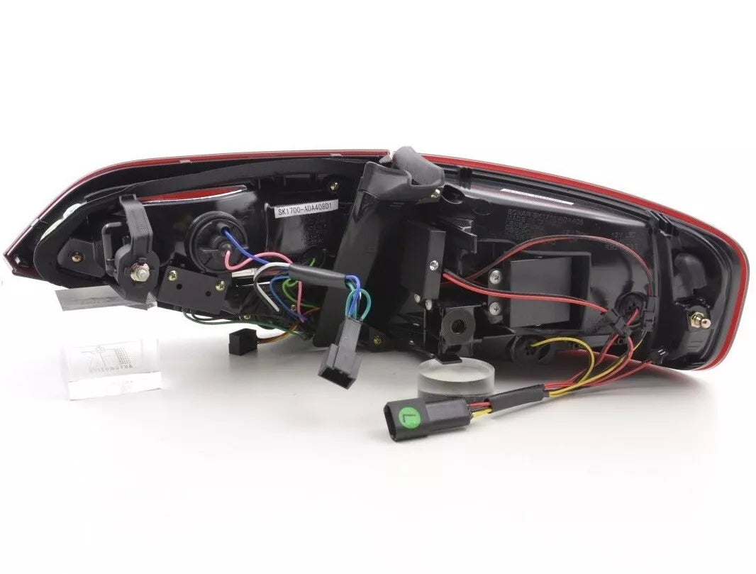 Fanali posteriori LED per Audi A4 B8 08-11 berlina luci posteriori rosse smoke