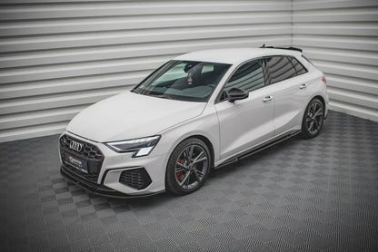 💕ART.2227   Sotto minigonne  adatto per  Audi S3 / A3 S Line 8Y  nero lucido 💕
