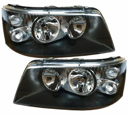 FANALE VETRO TRASPARENTE PER VW T5 03-09 NERO MULTIVAN TRANSPORTER + ATTUATORE