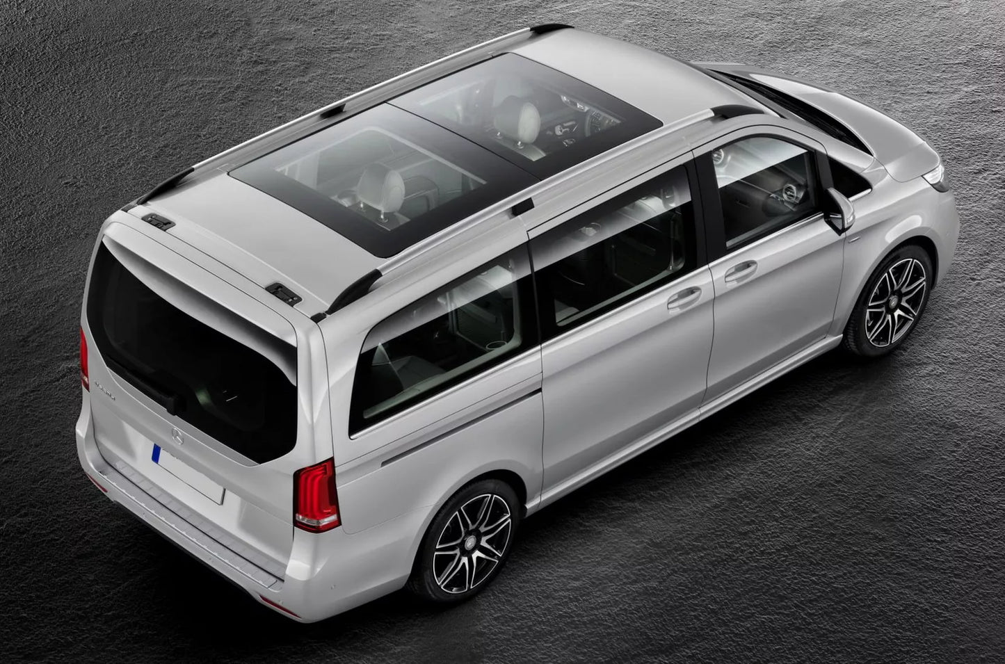 🤩Barre Tetto per Mercedes V W447 14+ Passo lungo LWB Alluminio Mancorrenti🤩
