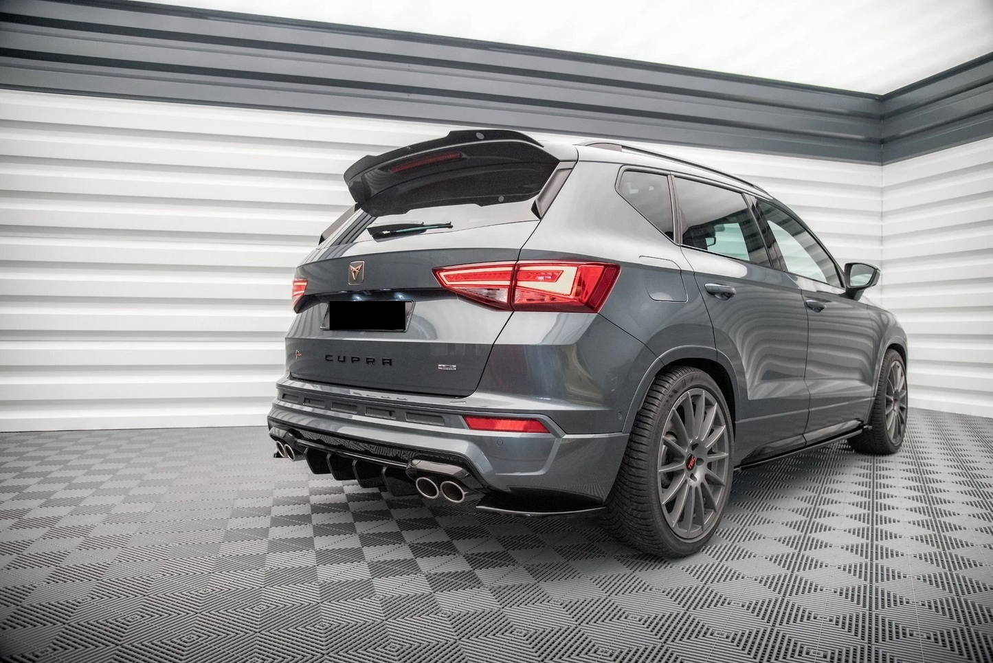 💫Street+ Diffusore Posteriore adatto per CUPRA Ateca Mk1 / Mk1 FL Nero Lucido💫