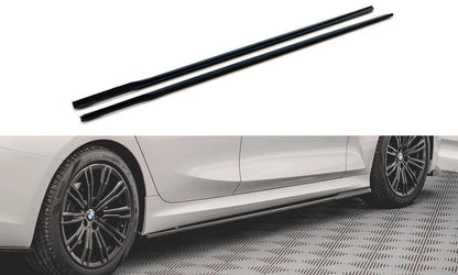 💫ART.8633 Street+ Sotto Minigonne V.2 Neri per BMW Serie 3 G20 / G21 M-Pack💫