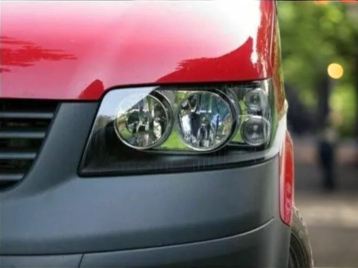FANALE VETRO TRASPARENTE PER VW T5 03-09 NERO MULTIVAN TRANSPORTER + ATTUATORE