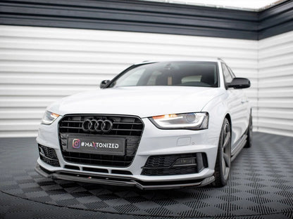 💕Splitter adatto per  AUDI A4  B8  nero lucido 💕