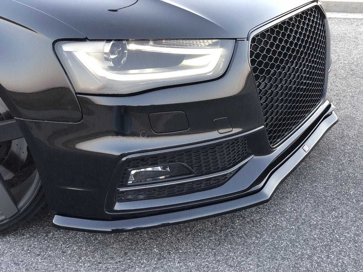 💕Splitter  adatto  per  AUDI S4 B8 / A4 B8 S-LINE FL nero  lucido 💕