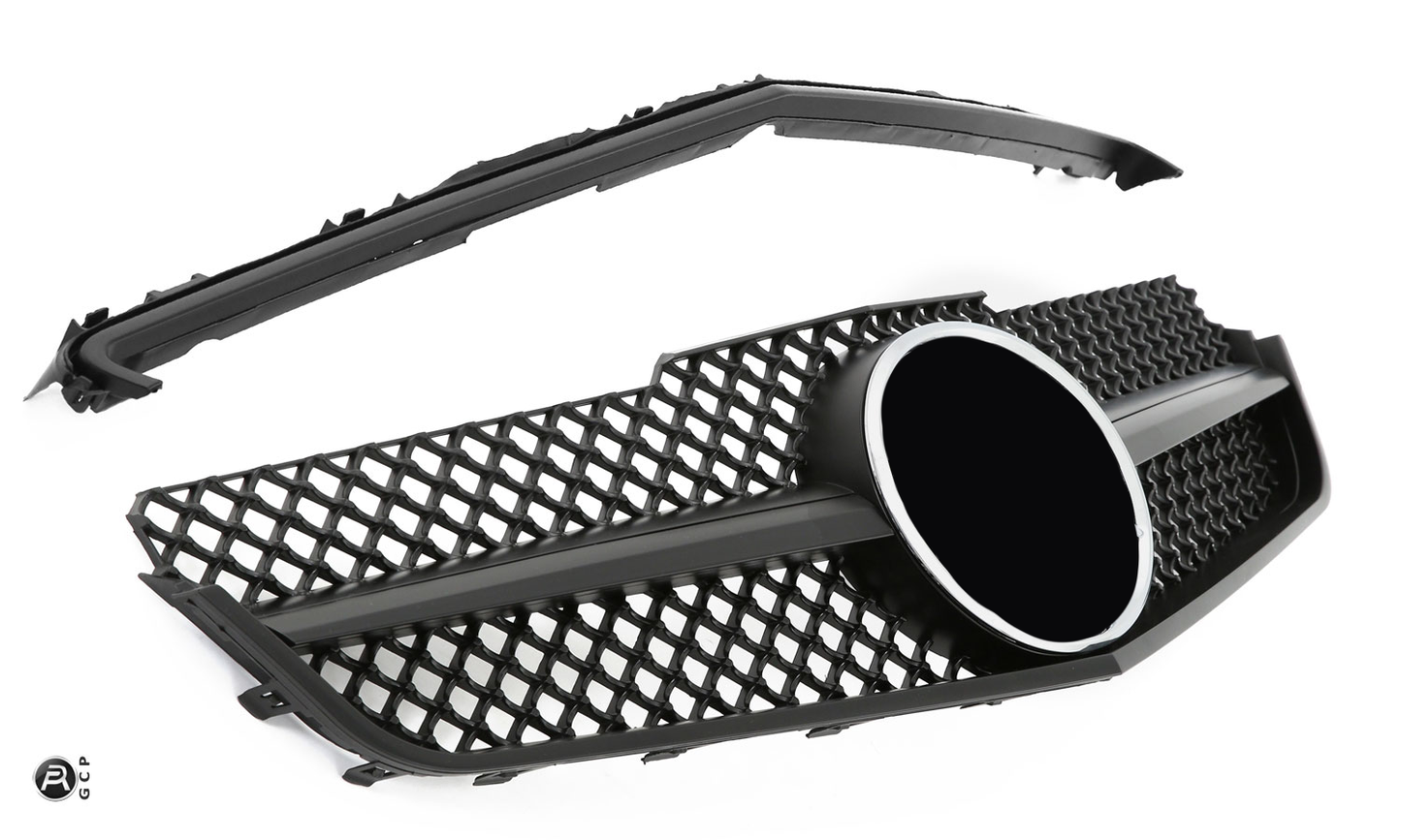 Griglia sportiva per Mercedes W207 E Coupe Cabrio Matt Black AMG LOOK