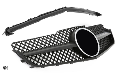 Griglia sportiva per Mercedes W207 E Coupe Cabrio Matt Black AMG LOOK