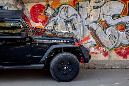 😍Parafanghi Tubo Piatto Parafango Flares per Jeep Wrangler Rubicon JK 07-17😍