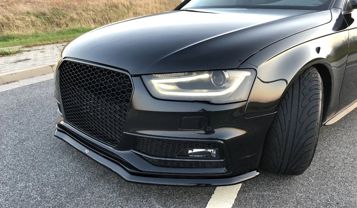 💕Splitter  adatto  per  AUDI S4 B8 / A4 B8 S-LINE FL nero  lucido 💕