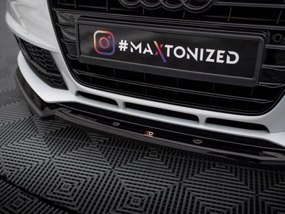 💕Splitter adatto per  AUDI A4  B8  nero lucido 💕