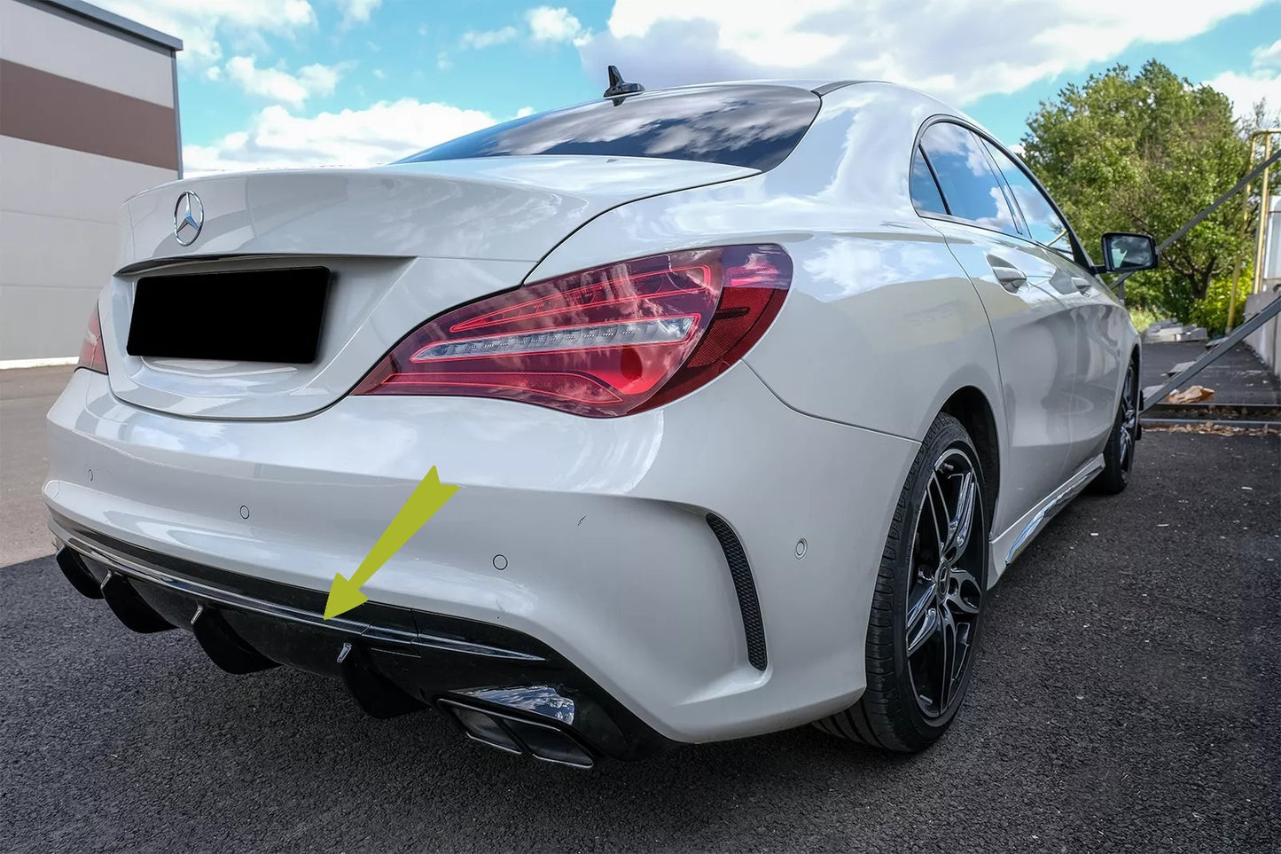 ⭐Diffusore per Mercedes CLA W117 X117 Shooting Brake 13-18 Facelift CLA45 Look⭐