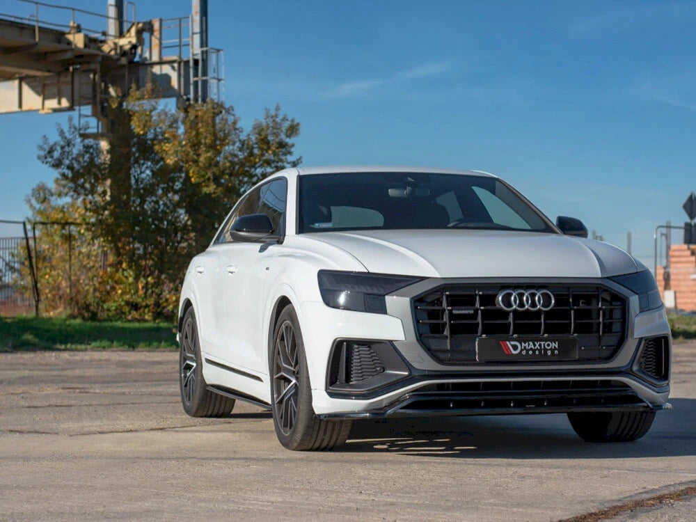 💕 Sotto  minigonne  adatto per  Audi Q8 S Line nero lucido 💕