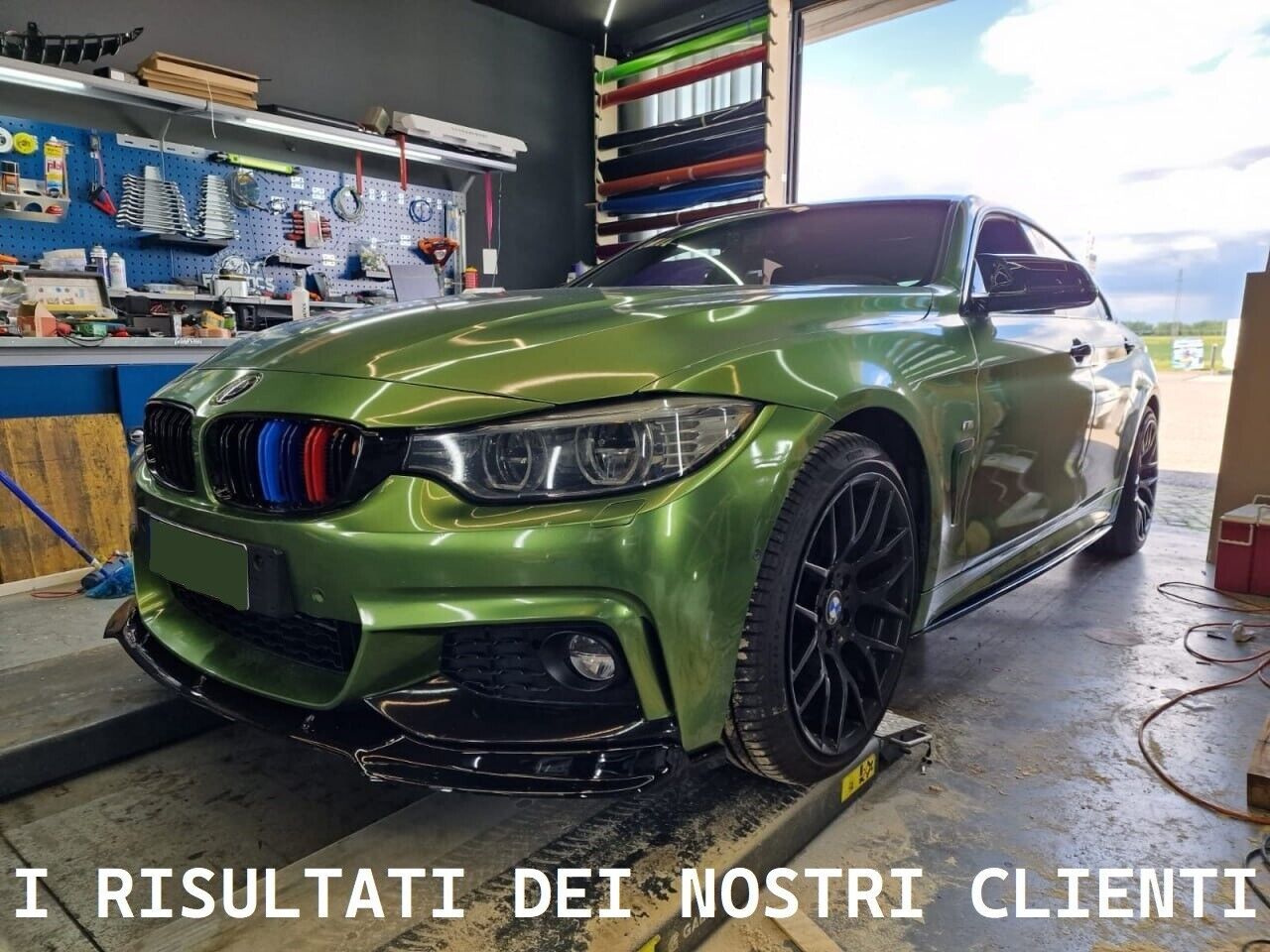 3 PIECE SPLITTER SUITABLE FOR BMW 4 SERIES F32 F33 F36 MSPORT GLOSS BLACK TENZO 