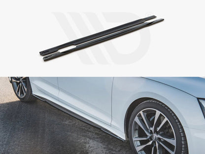 💕  Sotto minigonne  adatto per Audi S5/A5 S Line Sportback F5 FL nero lucido 💕