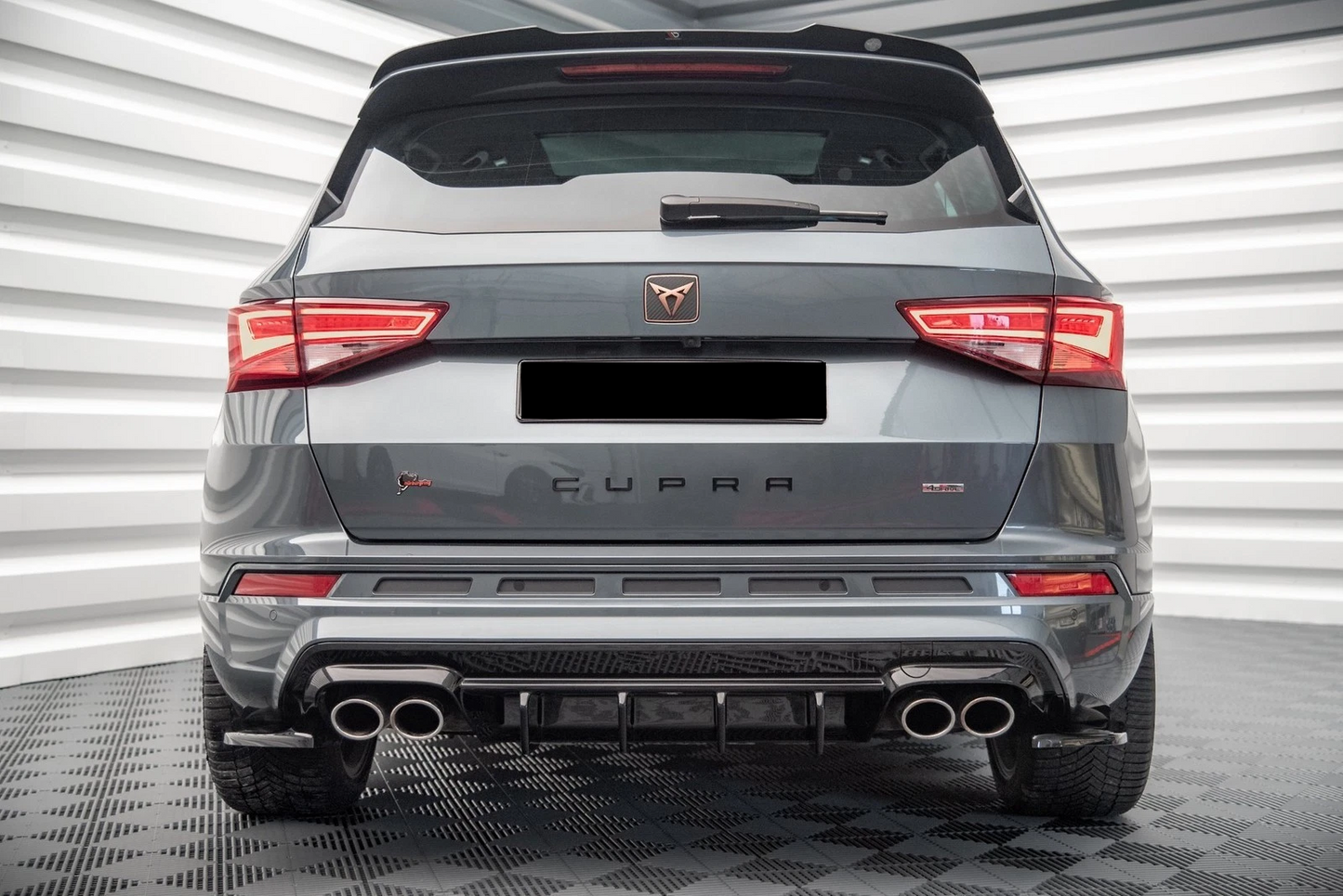 💫Street+ Diffusore Posteriore adatto per CUPRA Ateca Mk1 / Mk1 FL Nero Lucido💫