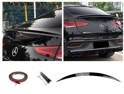 Adatto per Mercedes C167 GLE Coupé SPOILER POSTERIORE LIP NERO LUCIDO