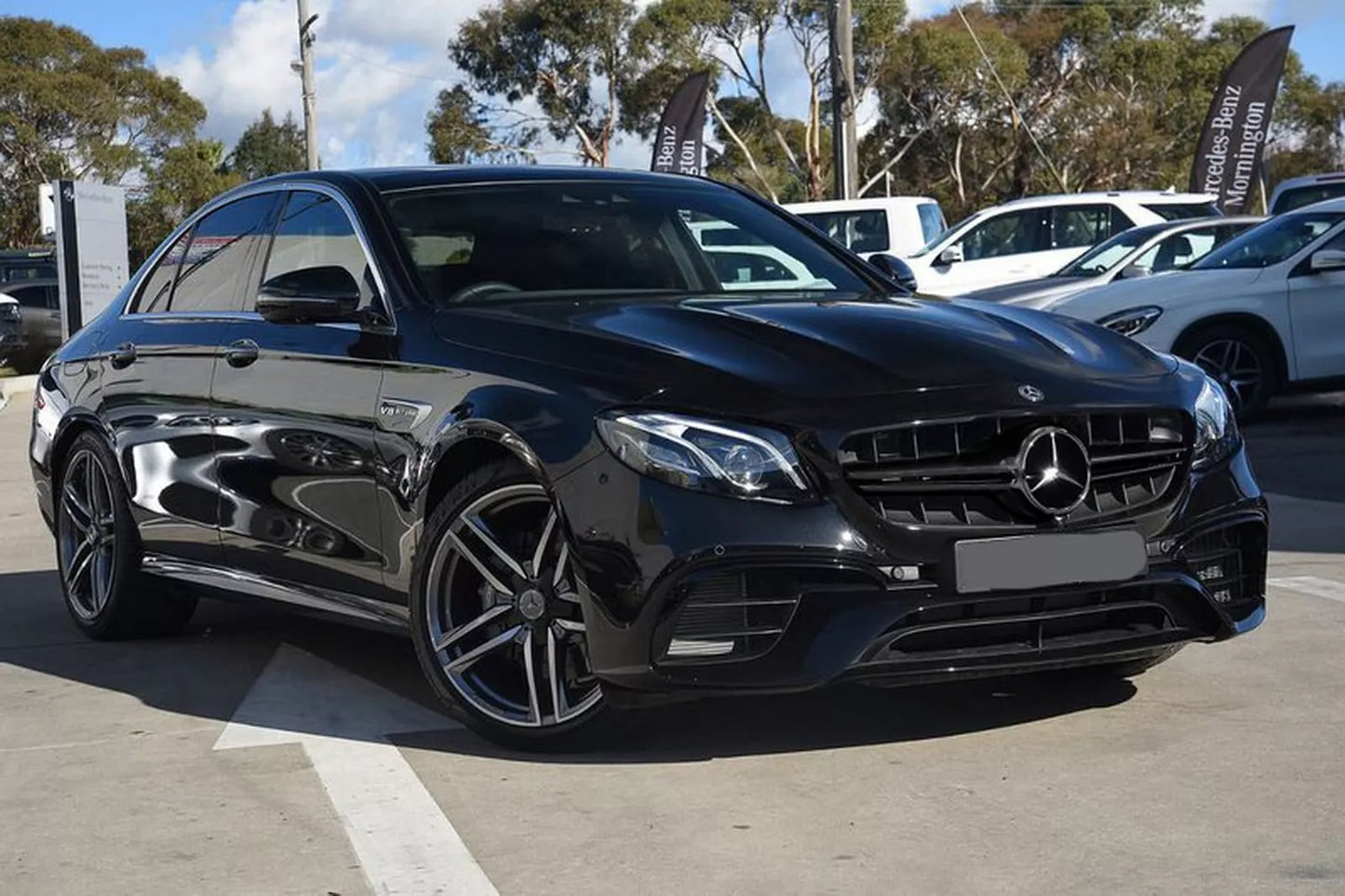 ✨Griglia centrale per Mercedes E W213 S213 C238 A238 16-19 Nero E63 Look ✨