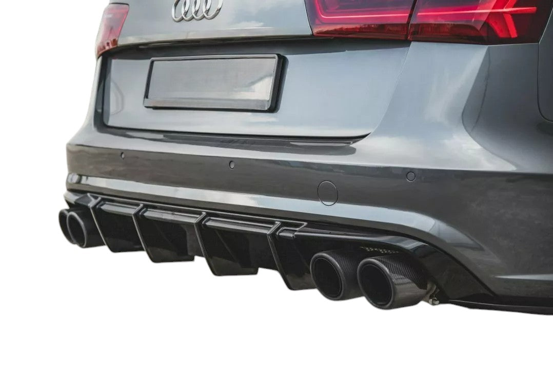 ✨DIFFUSORE nero lucido PER Audi S6 A6 S-Line C7 2015-2018✨