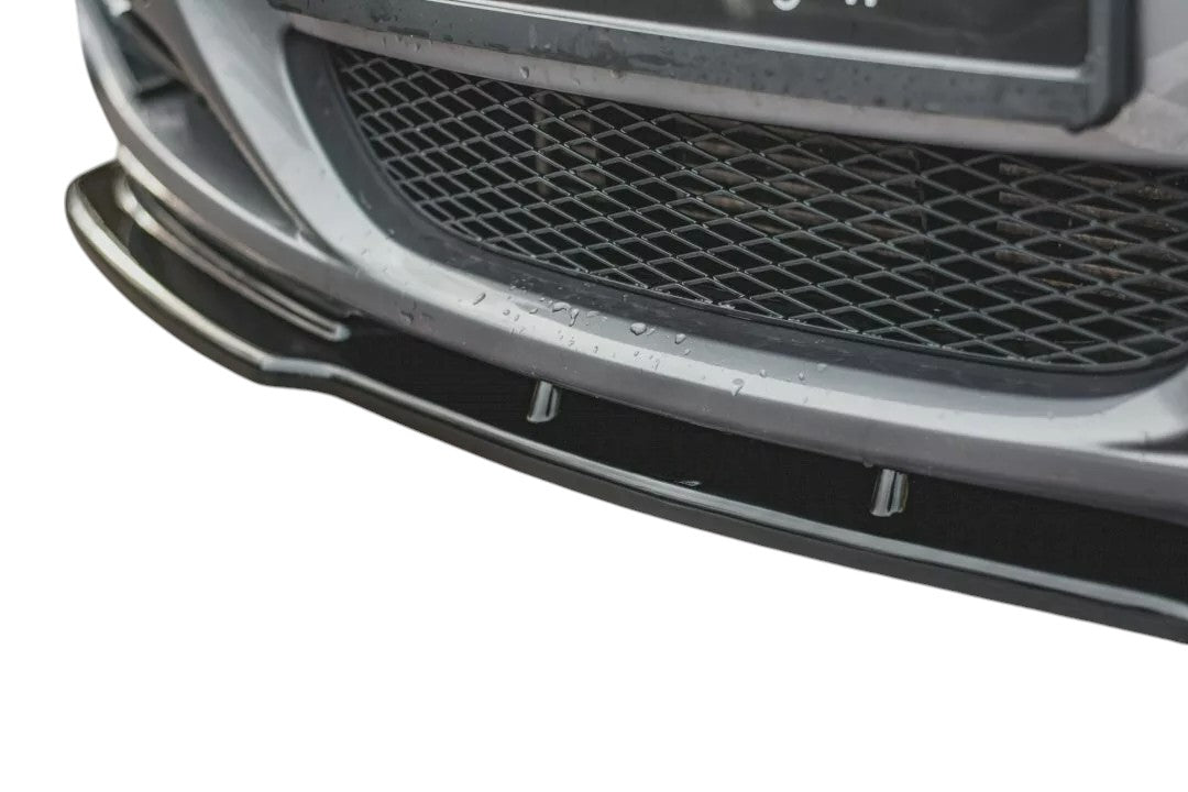 ✨V2 Gloss Black ABS Front Splitter for BMW 3 Series E91 FL 2008-2011✨