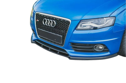 ✨Splitter anteriore design nero lucido ABS Per Audi S4 A4 S-Line B8✨