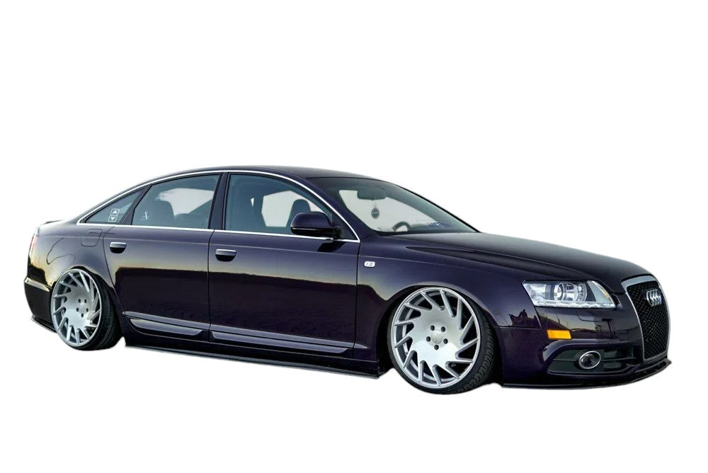 ✨MINIGONNE laterali design nero lucido ABS per AUDI A6 C8 2019+✨