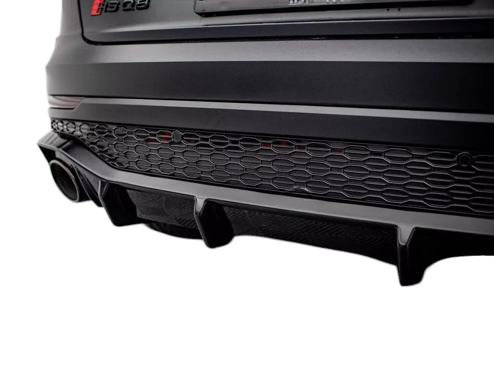 ✨DIFFUSORE nero lucido ABS posteriore per Audi RSQ8 MK1 2019+✨