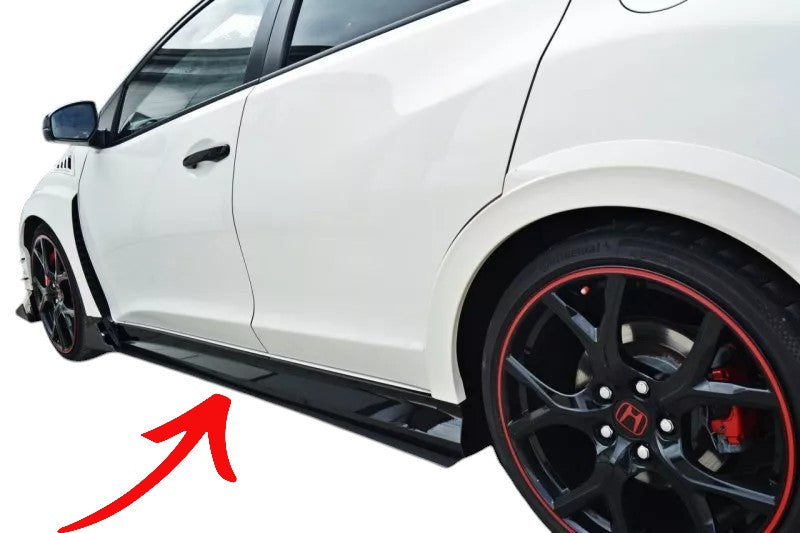 ✨MINIGONNE LATERALI Design ABS per Honda Civic Mk9 Tipo R (Fk2) 2015+✨