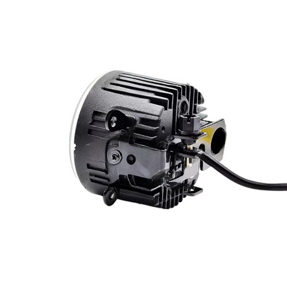 🔥SET PROIETTORI LED JEEP CHEROKEE KJ 6500K NERO FENDINEBBIA + DRL LED🔥