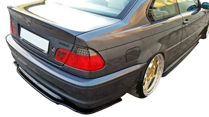 ✨DIFFUSORE posteriore centrale design per BMW 3 E46 Mpack Coupe 1999-2003✨