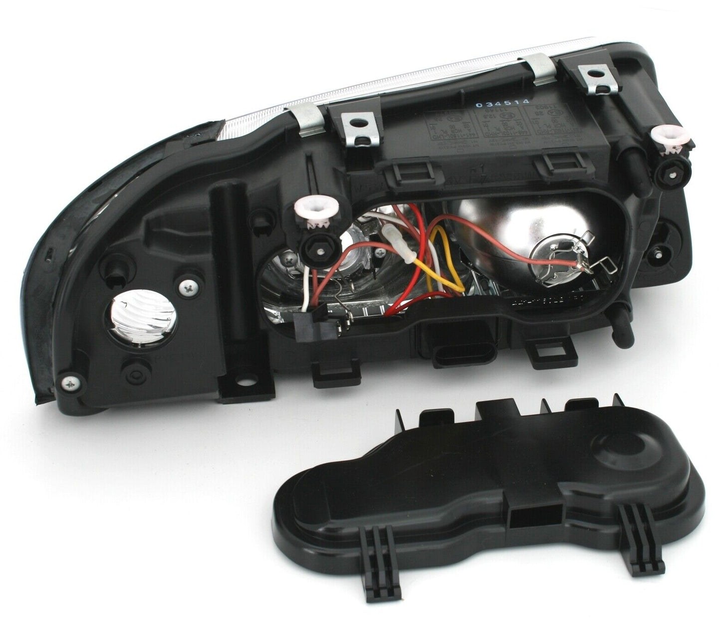 Set of headlights restyling for AUDI A3 8L in black left + right H1 H7 halogen 