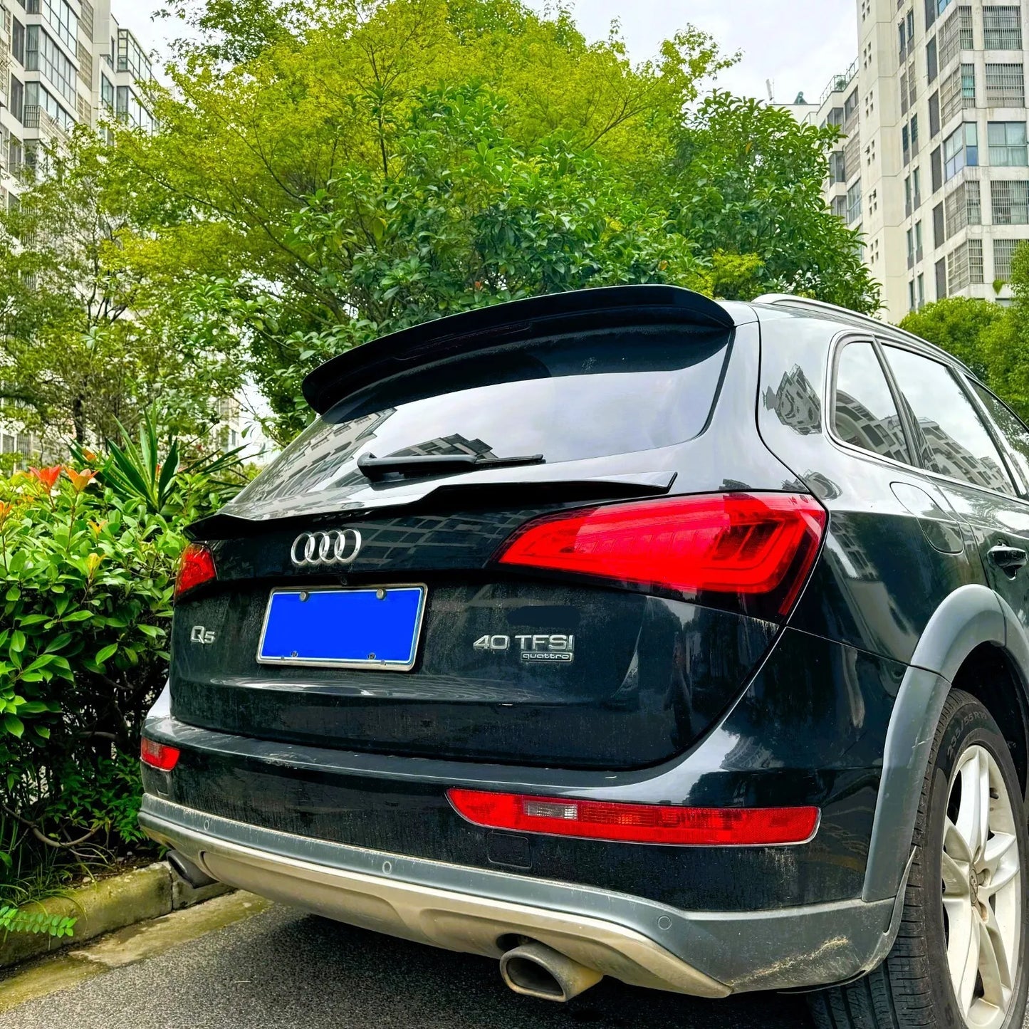 ✨KIT Spoiler Nero Lucido Adatto per Audi Q5 SUV 4X4 2009-2017✨