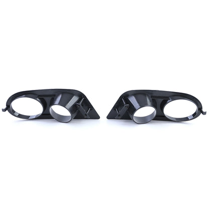 Aftermarket Gloss Black Fog Light Bumper Cover Compatible with BMW 3 Series E46 