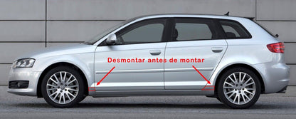 MINIGONNE LATERALI ADATTE PER AUDI A3 8P SPORTBACK 5 PORTE (2005-2012) Stile S3