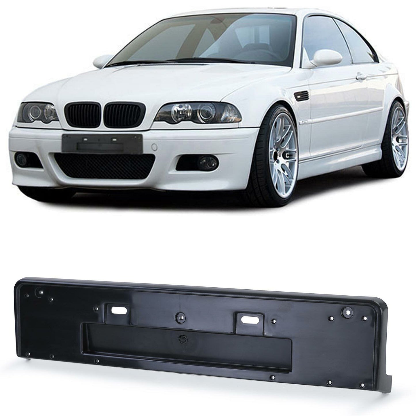 Front License Plate Holder Suitable for BMW E46 M3 Bumper- 