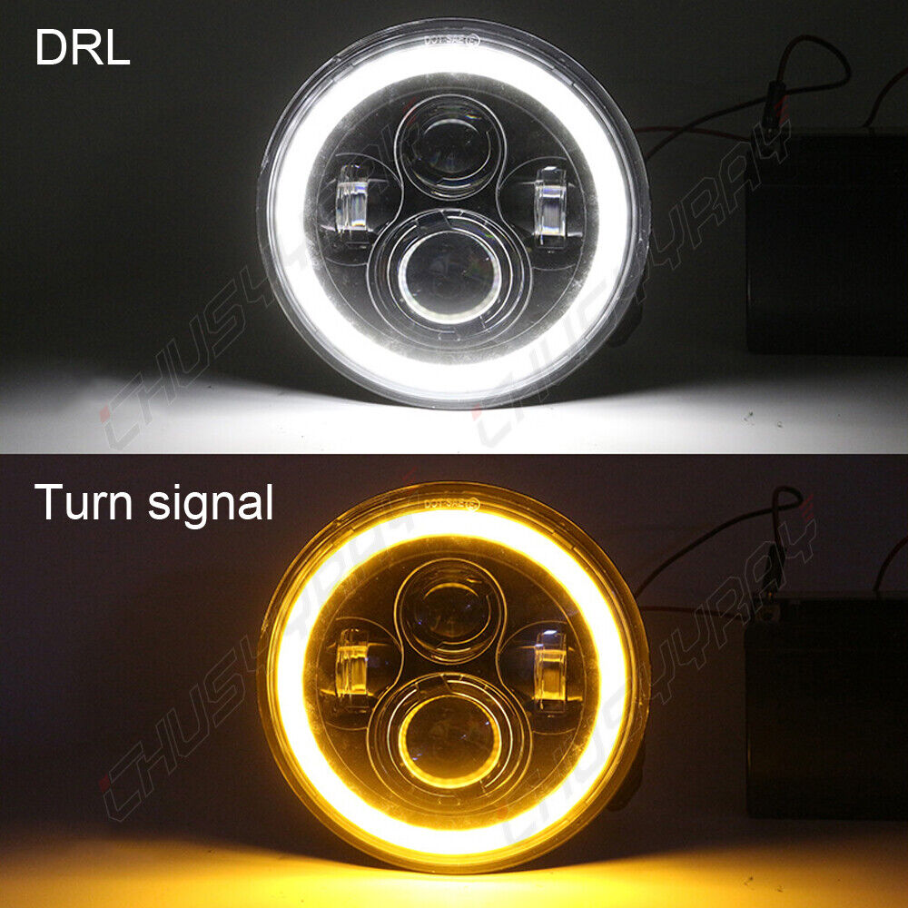 4PCS 5 3/4" 5.75 LED Headlights HI/LO DRL for Oldsmobile 442 98 F85 Cutlass