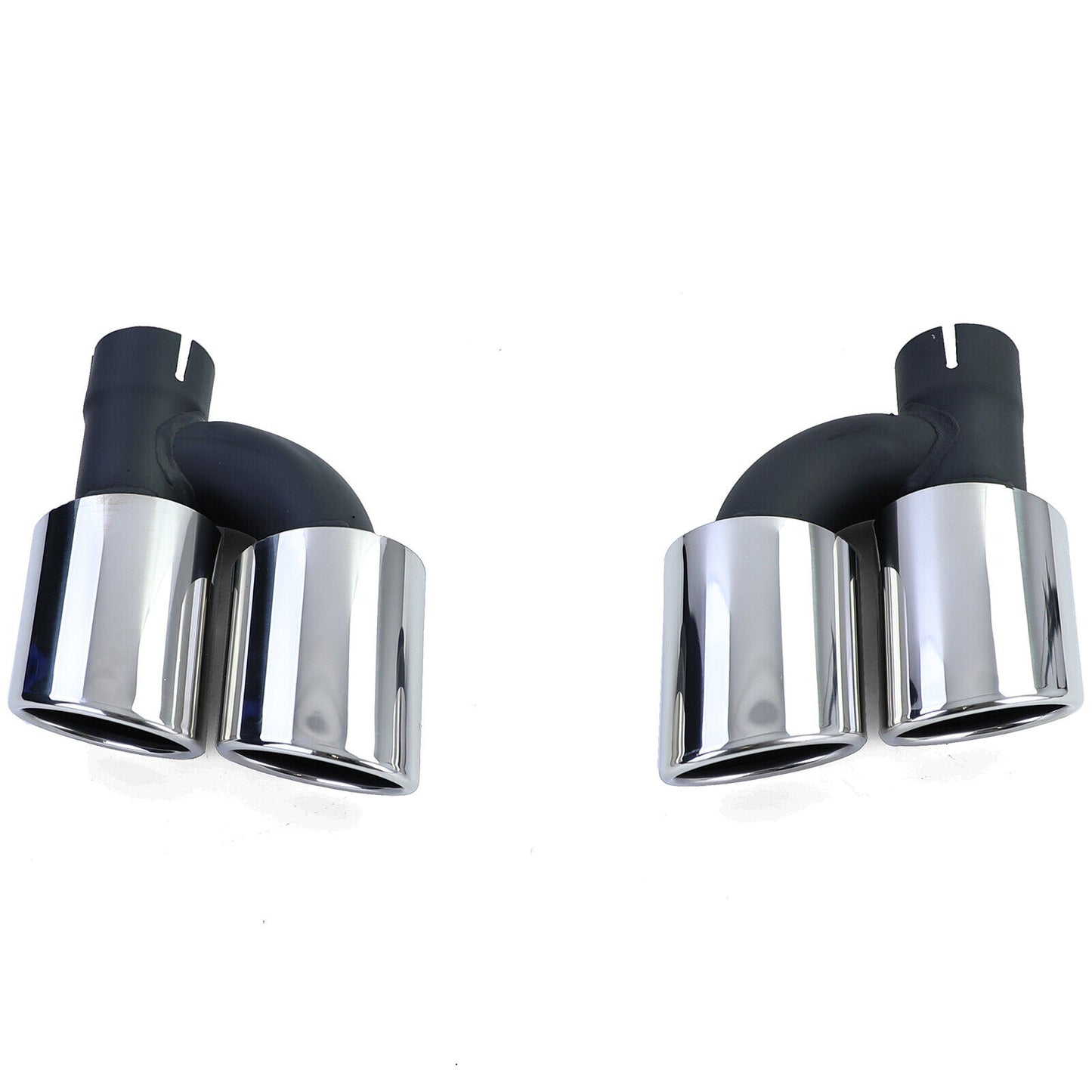 Coppia terminali di scarico 4 copritubi in acciaio inox per Audi A5 8T 2007+