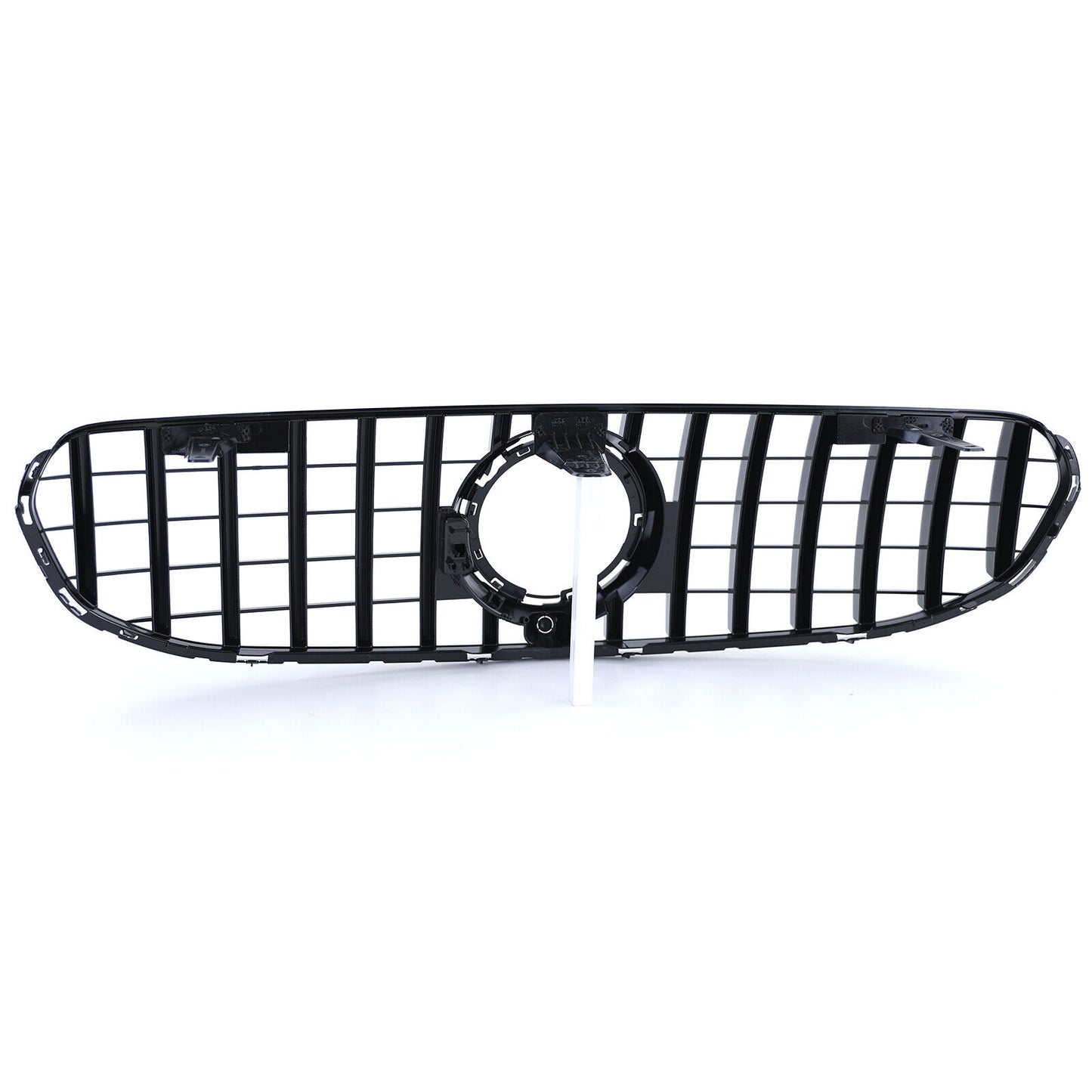 Aftermarket Black Chrome Sport Grille Compatible with Mercedes GLC X253 SUV Without Sports Package 2019 